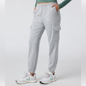 Vuori Boyfriend Cargo Joggers S Pale Grey Heather
